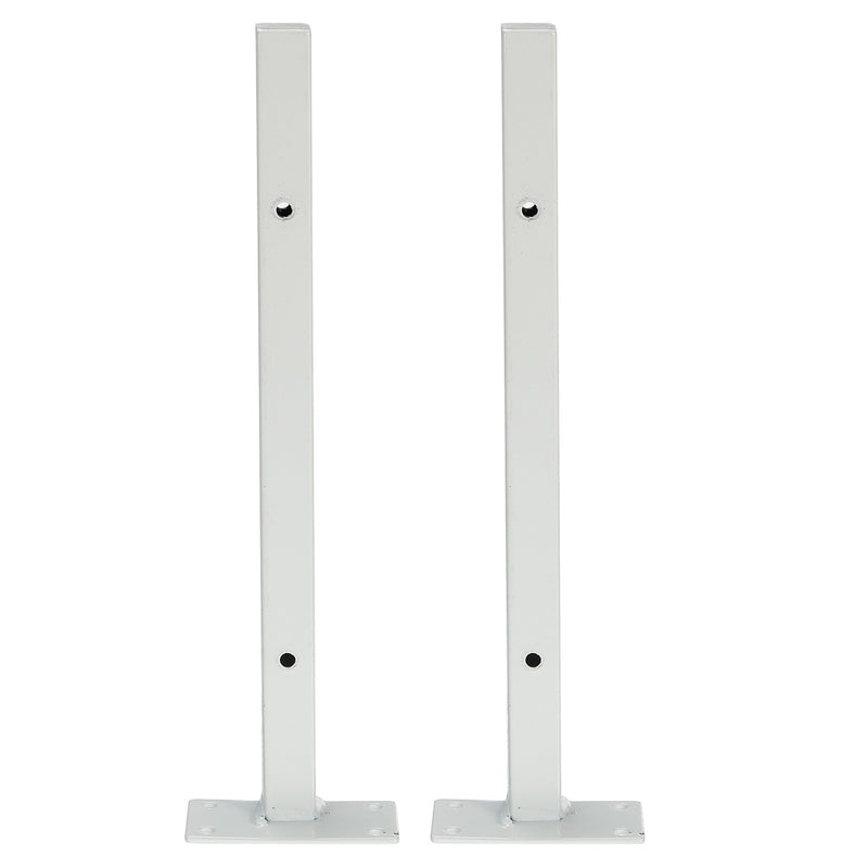 2pcs White Heavy Duty Industrial Iron Shelf Brackets Scaffold Board Floating Bracket
