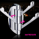 Clothes Hook /180 Movable Home Hooks/ Home Clothes Hook/ 180 Movable Clothes Single Hook/ Rotation Bathroom Wall Mount Hanger Tool Supply