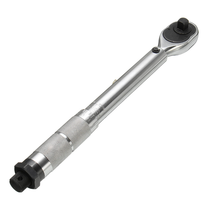3/8inch Preset Adjustable Torque Wrench Molybdenum Steel Polished Chrome