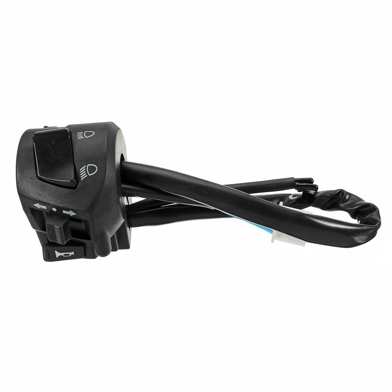 7/8inch 22mm Motorcycle Handlebar Turn Light Horn Hi/Lo Beam Switch Left Side