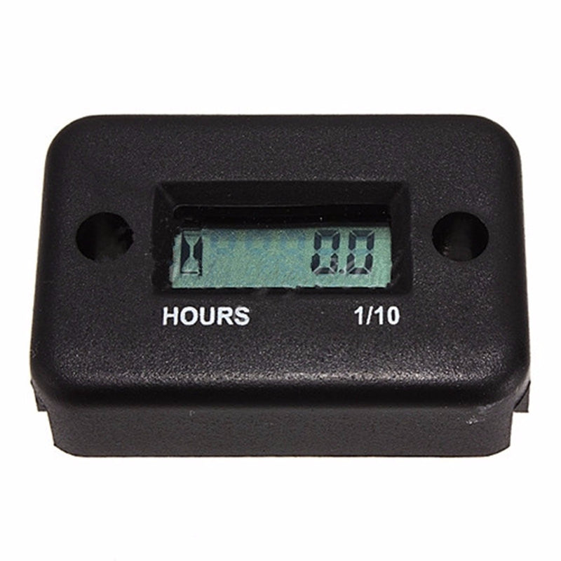 Black Motorcycle ATV Snowmobile Boat Ski  Waterproof Hour Meter