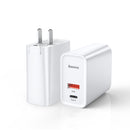 Baseus BS-CH905 30W 5A QC3.0 PD3.0 Dual Output Foldable Type-C Speedy PPS Quick Charge USB Universal Charger for Samsung S10+ HUAWEI P30Pro Xiaomi Redmi