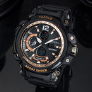 YAZOLE 481 482 Sport Stopwatch Timing Calendar Week Luminous Dual Display Digital Watch