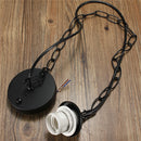 1M E27/E26 Ceiling Rose Chain Pendant Chandelier Light Lamp Bulb Holder Socket