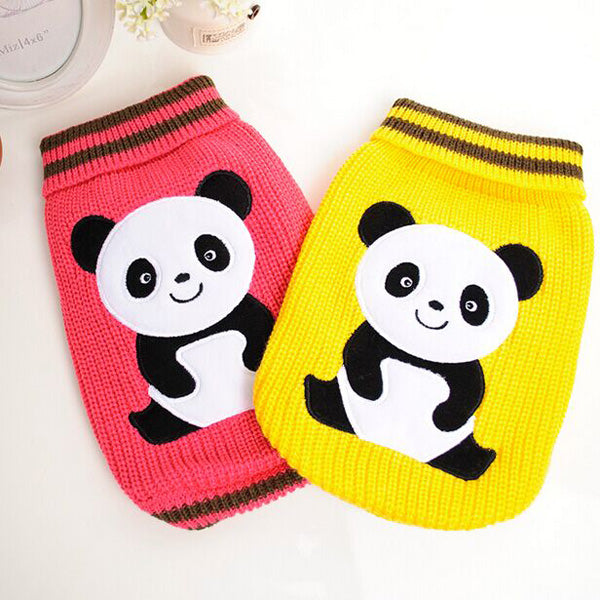 Panda Pet Dog Cat Sweater Comfortable Warm Autumn Winter Sweater