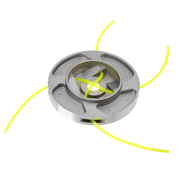 110x15mm Aluminum Grass Trimmer Head with 4 Nylon Lines for Brush Cutter Strimmer Replacement