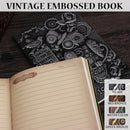 Home Gift Journal PU Cover Writing Pads Hardcover Travel Retro Embossed Notebook Handcraft Diary School