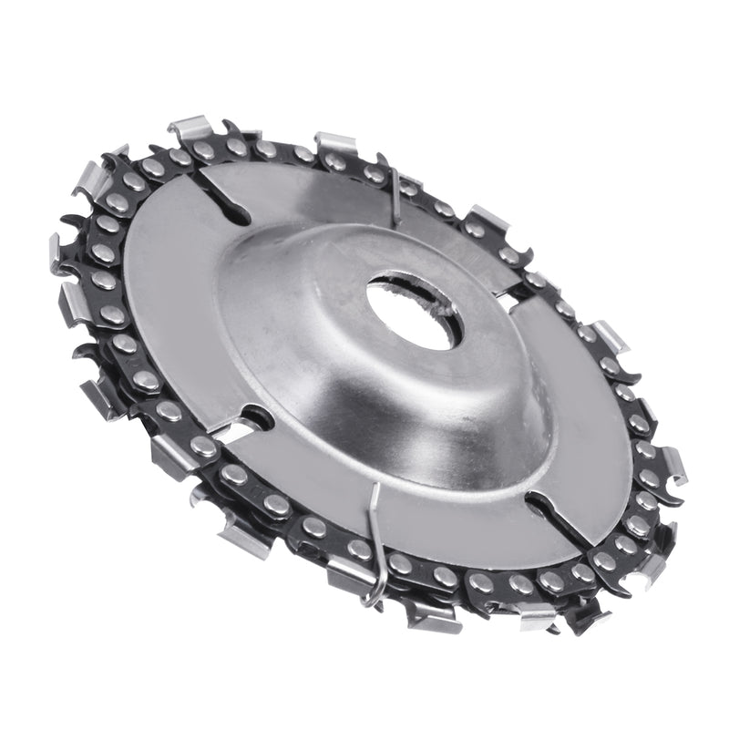 4 Inch Grinder Disc with Chain 22 Tooth Fine Cut Chain Wood Carving Disc