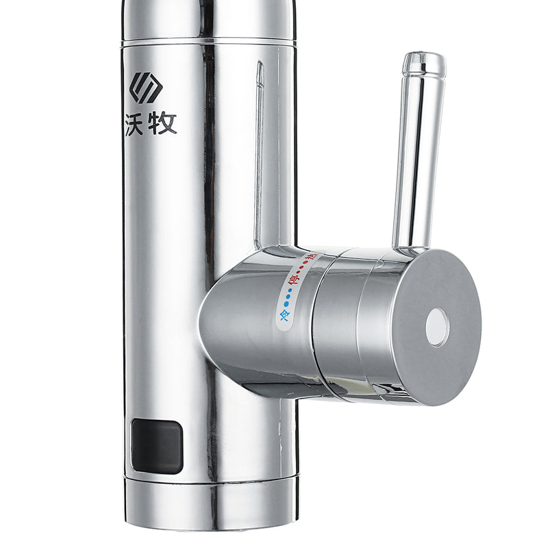 3000W Instant Electric Faucet Hot Water Fast Heater Under Inflow Bathroom Kitchen Heating Tap