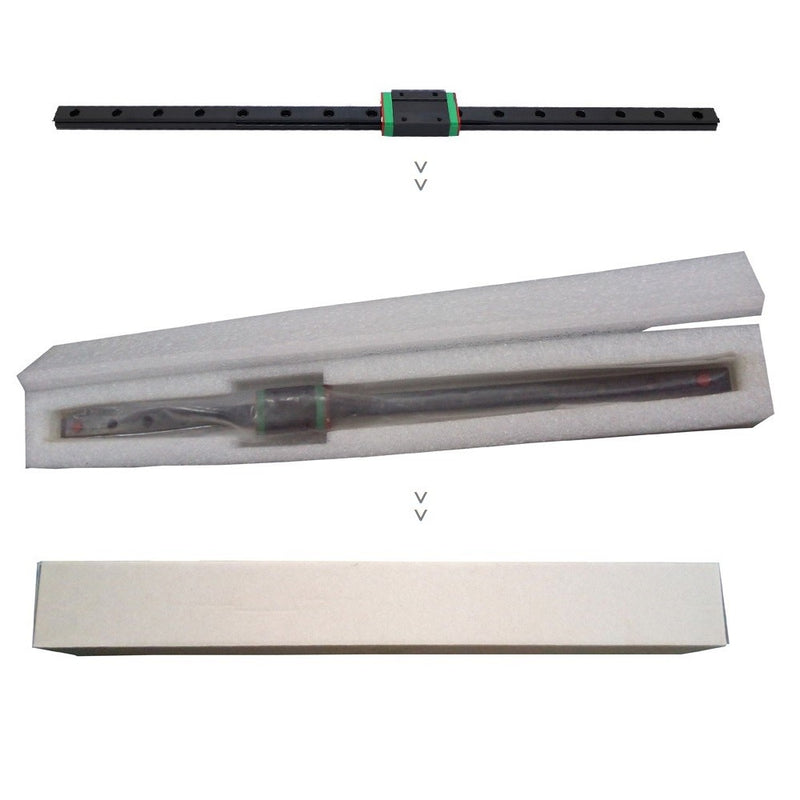Anycubic MGN12 400mm Carbon Linear Rail Slide + Linear Block For Delta 3D Printer X Y Z Axis