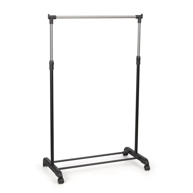 Adjustable Portable Clothes Garment Rack Hanging Rail Rolling Wheel Heavy Duty Cloth Hanger