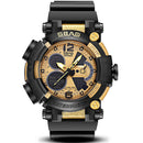 SBAO S-8019-2 Dual Display Digital Watch Luminous Display Alarm Calendar Stopwatch Sport Watch