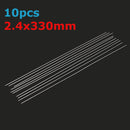 10Pcs 2.4mmx330mm Aluminum Alloy Silver TIG Filler Rods Welding Brazing Wire Tools
