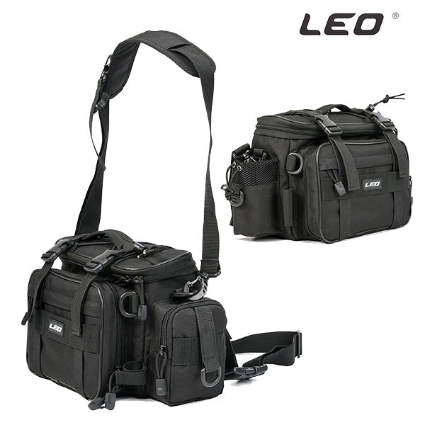 LEO 1000D Waterproof Oxford Cloth Fishing Tackle Bag Large Capacity Outdoor Waist Pack 40*17*20cm