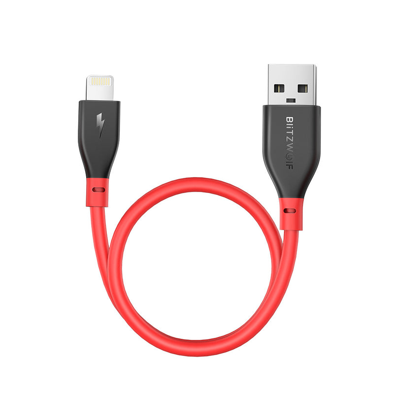 BlitzWolf BW-MF11 2.4A Lightning Compatible Fast Charging Data Cable With MFi Certified for iPhone X XR XS Max iPad Pro