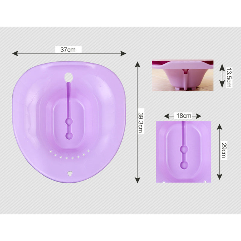 2.5L Portable Bidet Sitz Bath Tub Washing Nursing Basin Kit With Sprayer On Toilet