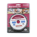 5 Inch Yellow/Purple Grinder Chain Disc 22mm Arbor 14 Teeth Wood Carving Disc For 125mm Angle Grinder