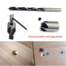 Drillpro 7pcs HSS 5 Flute Countersink Drill Bit Set Reamer Woodworking 3-10mm Chamfer Drill Bits