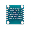5pcs AT42QT1070 5-Pad 5 Key Capacitive Touch Screen Sensor Module Board DC 1.8 to 5.5V Power For Standalone Mode