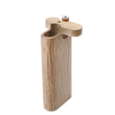 Natural Wooden Pipes Stash Box with Bat and Cleaning Tool fits in Pocket Two-in-one Set