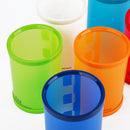 Fizz WBT5949 Candy Color Pen Holder Desktop Stationery Organizer Round Pencil Cosmetic Container Storage Box Office School Supplies