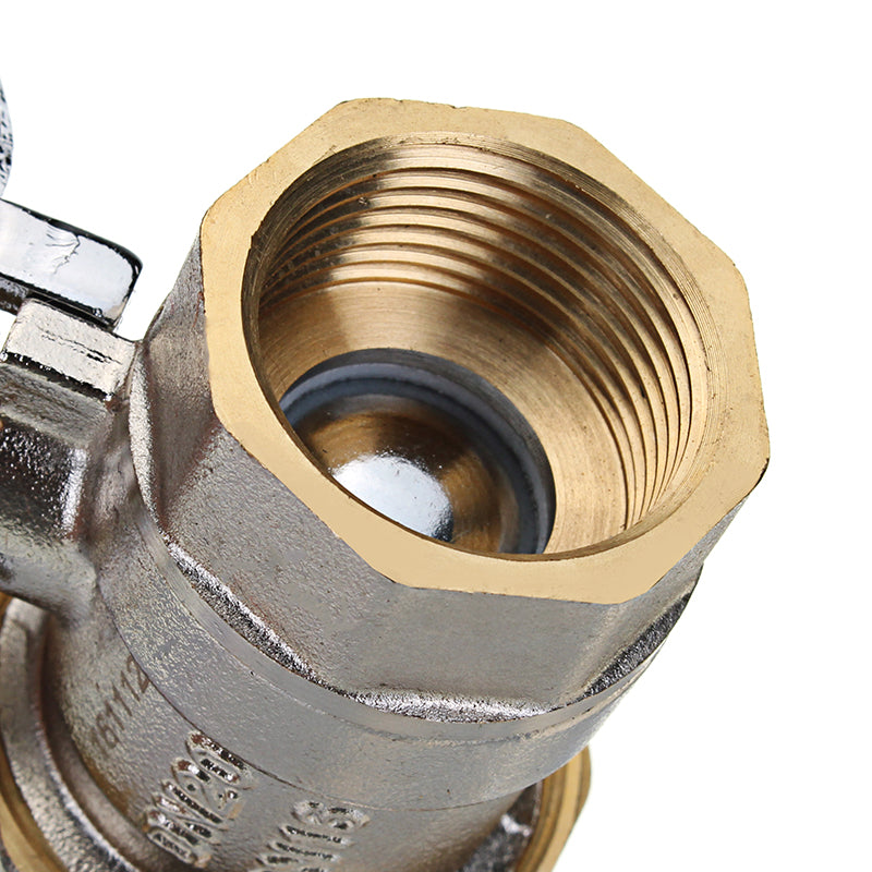 TMOK 1/2" 3/4" 1" Brass Internal Thread Manual PPR Ball Valve Nickel Handle 1.6Mpa