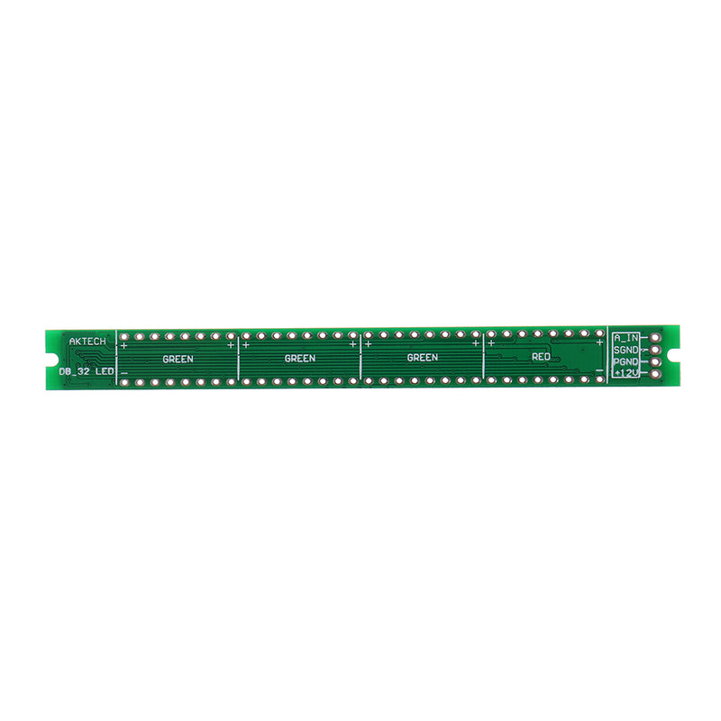 DIY 32 LED Music Electrical Level Indicator VU Meter Audio Level Meter Kit For Amplifier Board Adjustable Light Speed Board AGC Mode