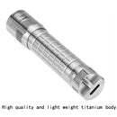 Astrolux Ti3A Titanium Nichia 219C 85LM 4Modes Mini EDC LED Flashlight AAA