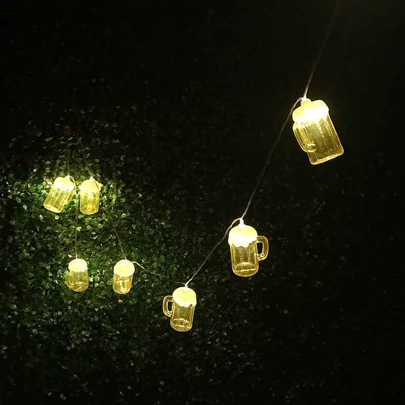 10 LED Festival String Lantern Hanging Lamp Party Patio Home Decorative Night Light