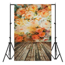 3x5FT Flower Wall Wood Floor Photography Backdrop Studio Prop Background