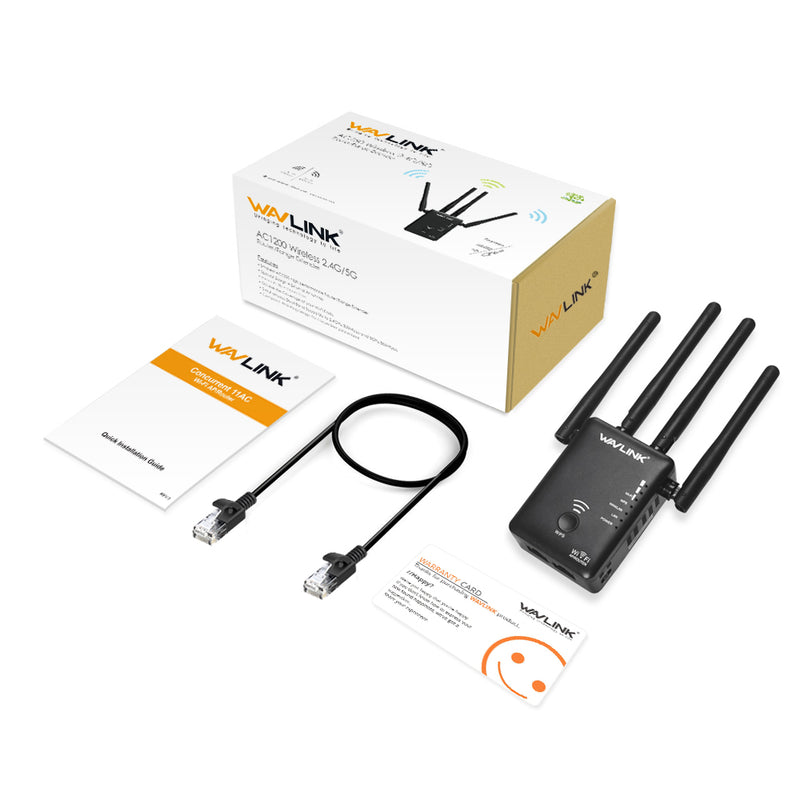 Wavlink AC1200 1200Mbps Dual Band 4x3dBi External Antennas Wireless WIFI Repeater Router
