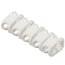 5pcs Plastic Pinch Clamp Siphon Hose Flow Control Valve Tube Clamp Medium White/Black 7.5 MM
