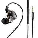 Bakeey Dual Dynamic Wired In-ear Earphone Stereo Noise Cancelling Headphone for Xiaomi Huawei