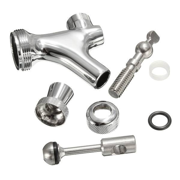 Chrome Draft Home Brew Beer Faucet Tap for Kegerator Tower Draft