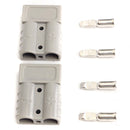 2pcs Battery Quick Connector Kit 50A 6AWG Plug Connect Disconnect Winch Trailer