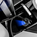 USAMS 2.4A Dual USB Ports Fast Car Charger With LED Light For iPhone X 8Plus Oneplus 6 5t Xiaomi Mi8