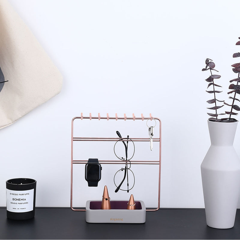 Singsong Jewelry Storage Rack Earrings Necklace Display Stand Cosmetic Storage Rack w/ Hooks Base from Xiaomi Youpin