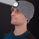 Xmund XD-HL3 4 LED 3 Modes Bright Lighted Cap Winter Warm Cycling Hunting Knitted Hat