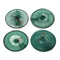 Folding Round Metal Frame Nylon Mesh Crab Fish Fishing Landing Net-Green Fishing Net