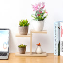 Retro Desktop Flower Stand Chic Indoor Garden Plant Holder Display Planter Rack Home Decorations