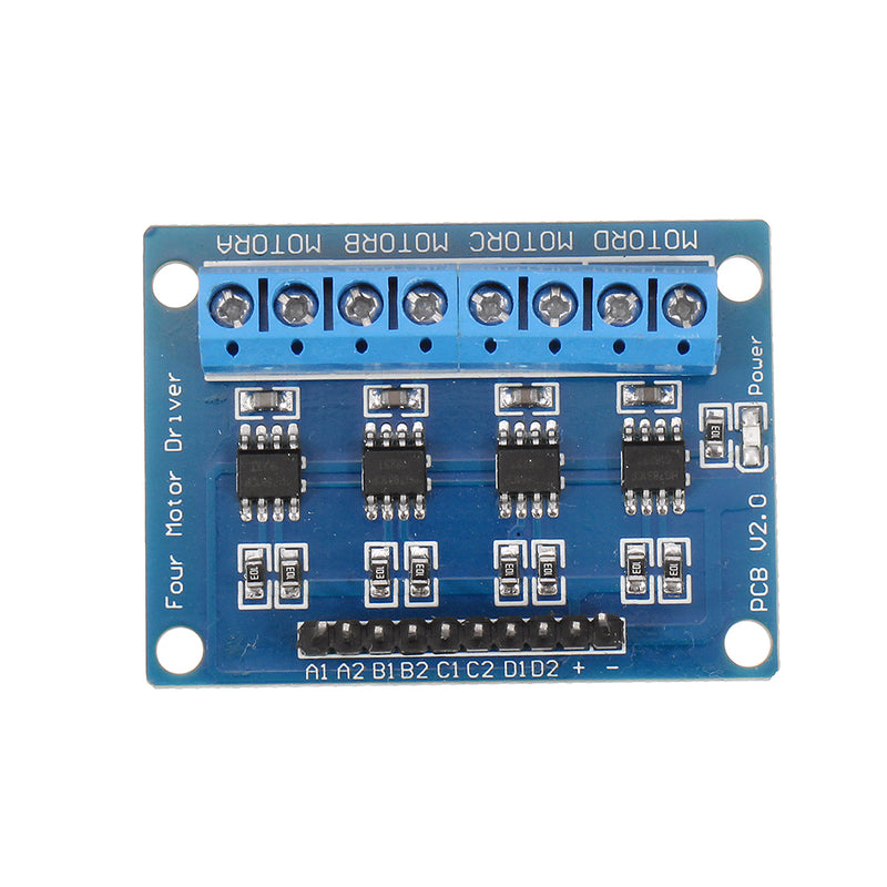 5pcs 4CH 4 Channel HG7881 Chip H-bridge DC 2.5-12V Stepper Motor Driver Module Controller PCB Board 4 Way 2 Phase
