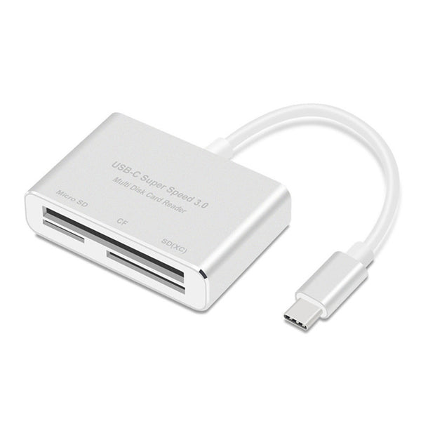 Universal 3 in 1 Type-c USB 3.0 CF Card Flash Memory Card TF Card Reader for Mobile Phone Tablet