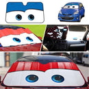Eyes Heated Windshield Sunshade Curtain Car Window Windscreen Cover Auto Sun Visor UV Protection