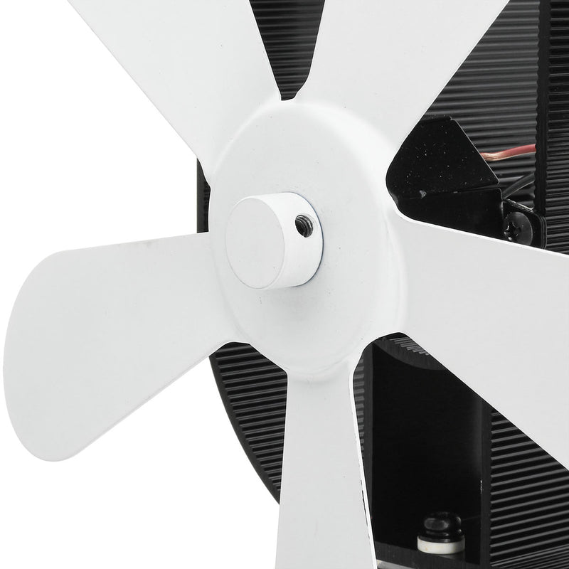 Circulation Thermal Power Fan 5-Blade Heat Powered Stove Fan for Wood/Log Burner/Fireplace Eco Friendly