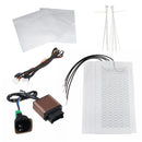 4Pcs 12V Carbon Fiber Car Heating Seat Pads Warmer Heated 5 Level Switch Universal