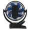 360 Portable 3 Speed USB Clip On Timing Desk Fan Pram Car 5000mAh Rechargeable