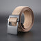 ZANLURE 120cm Adjustable Canvas Tactical Belt Leisure Waist Belts with Zinc Alloy Buckle