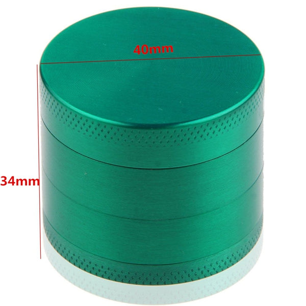 4 Layer Alloy Herb Grinders Green Tobacco Crusher Hand Muller Grinder