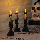 Halloween Skull Skeletal Hand Stand LED Candle Light Party Decorations