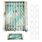 180cm x 180cm Rustic Wooden Barn Door Bathroom Waterproof Fabric Shower Curtain Flannel Bathroom Mat